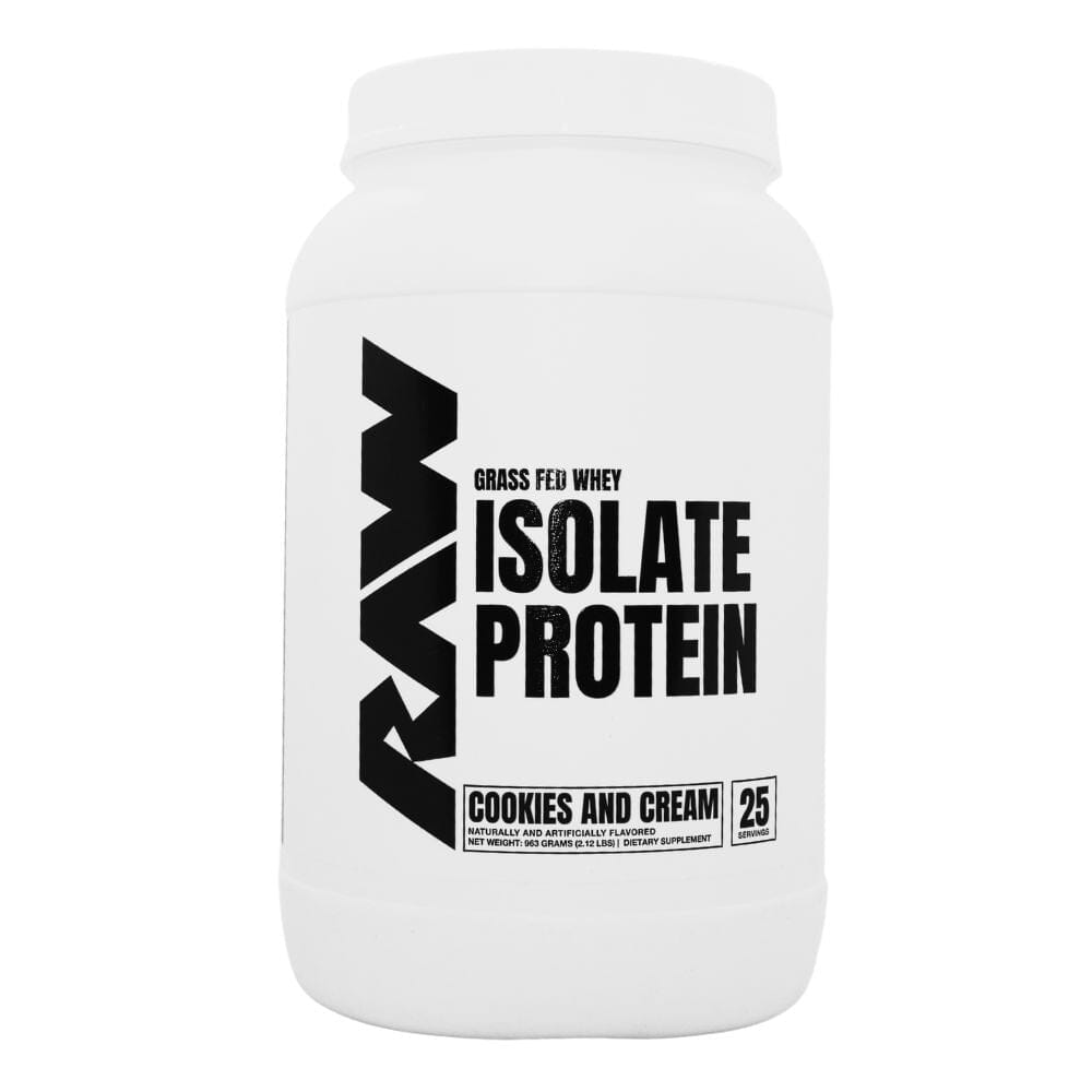 RAW Protein 25 Servings Protein Powders Raw Cookies and Cream 