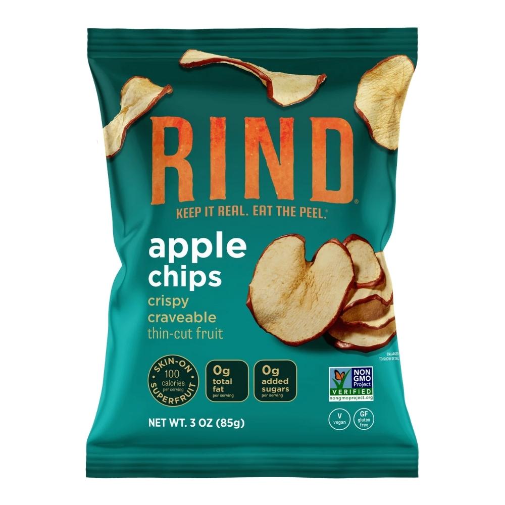 Rind Snacks Thin Cut Chips 3oz Foods Juices Rind Snacks Apple 