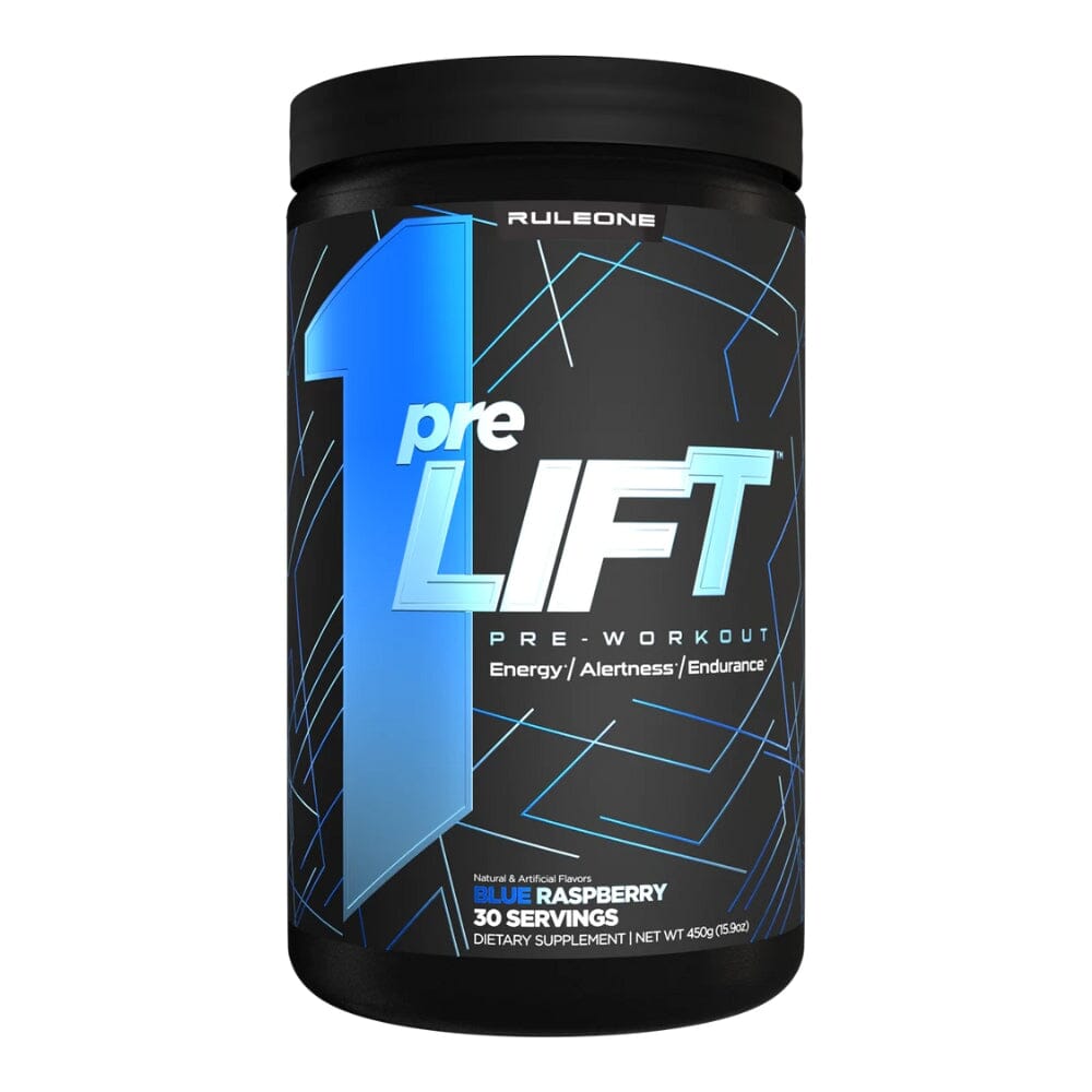 Rule 1 preLIFT 30 Servings Pre-Workouts Rule1 Blue Raspberry 