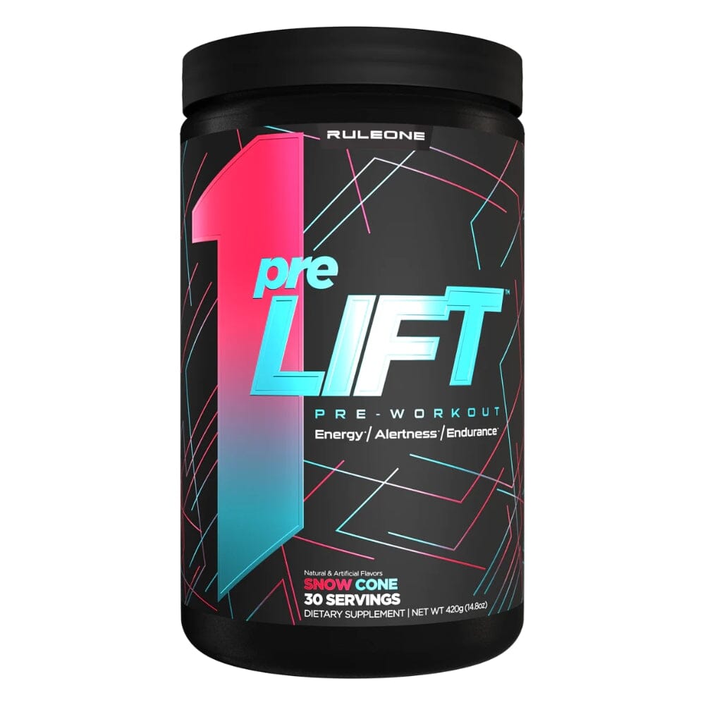 Rule 1 preLIFT 30 Servings Pre-Workouts Rule1 Snow Cone 