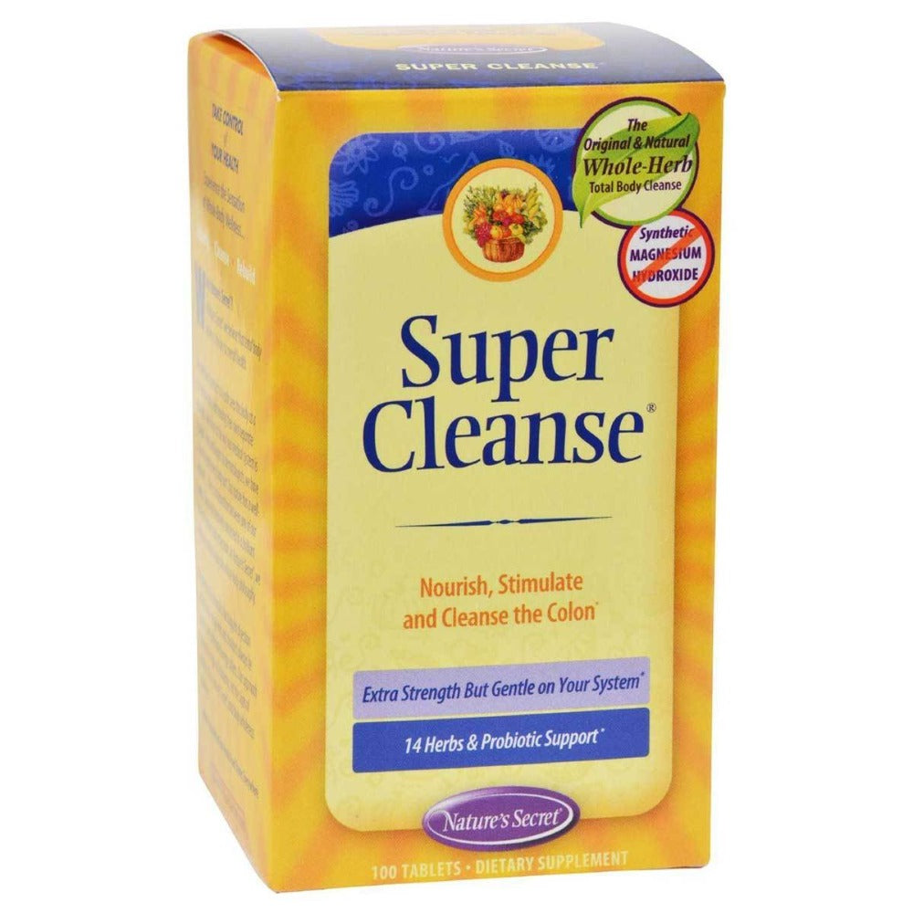Nature's Secret Super Cleanse 100 Tabs Herbs Nature's Secret  (1058626207787)