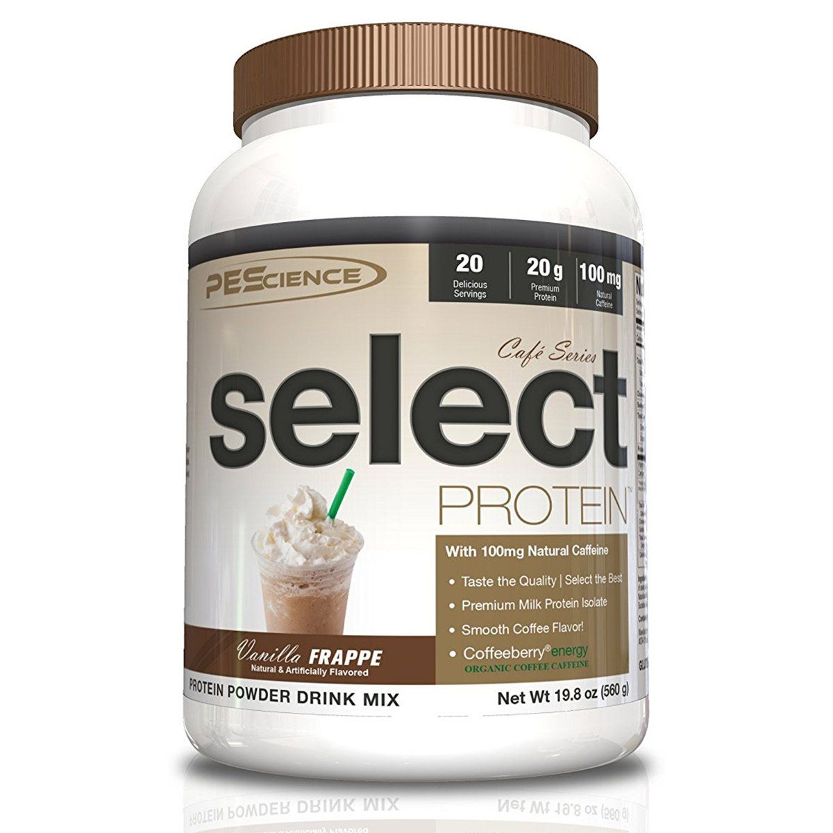 PEScience Cafe Select Protein 20 Serving Protein PEScience Vanilla Frappe  (1059247783979)