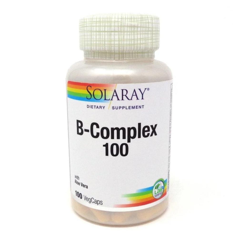 Solaray B-Complex 100 100 Capsules Vitamins Solaray 