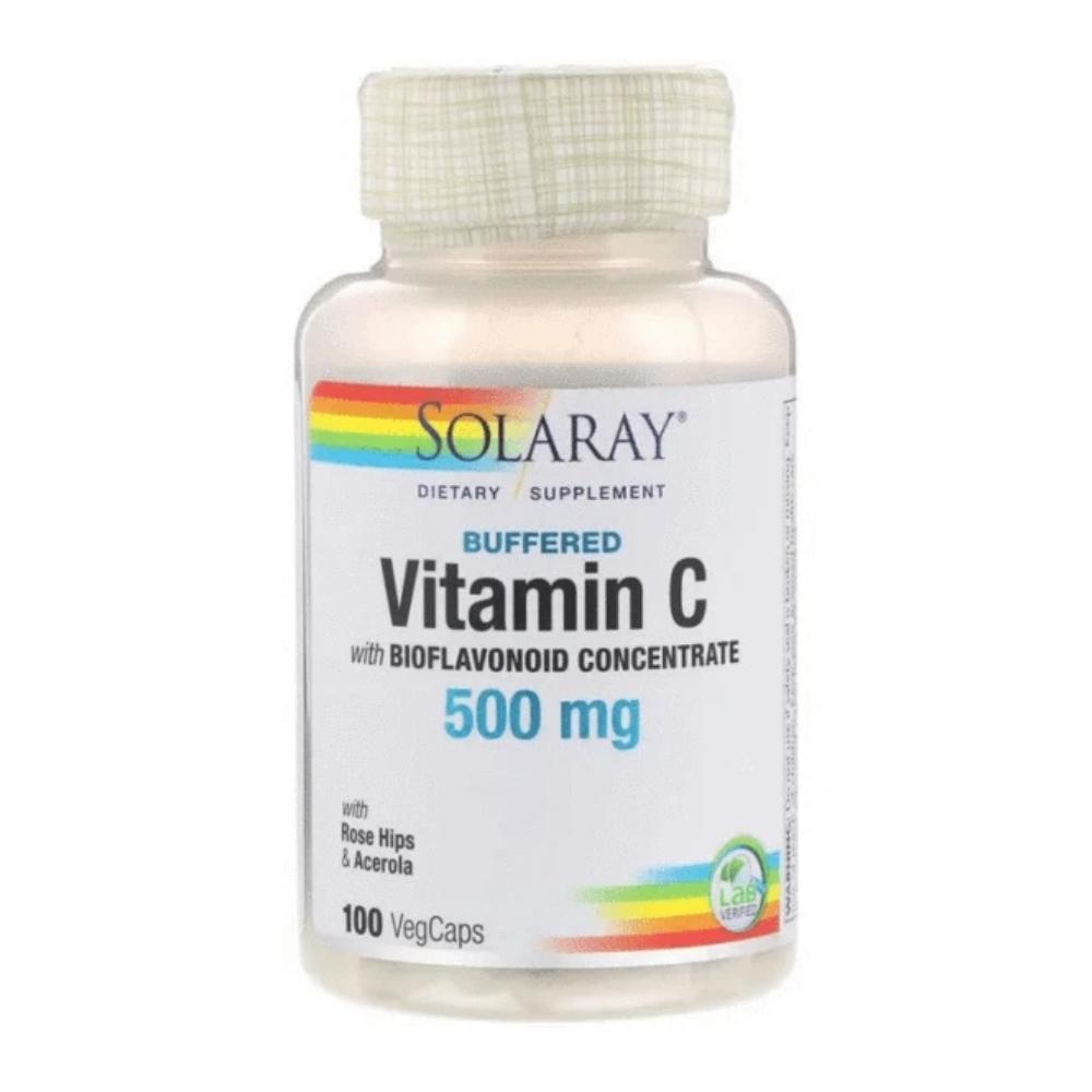 Solaray Bio-Plex Buffered Vitamin C 500mg 100 Capsules Vitamins Solaray 