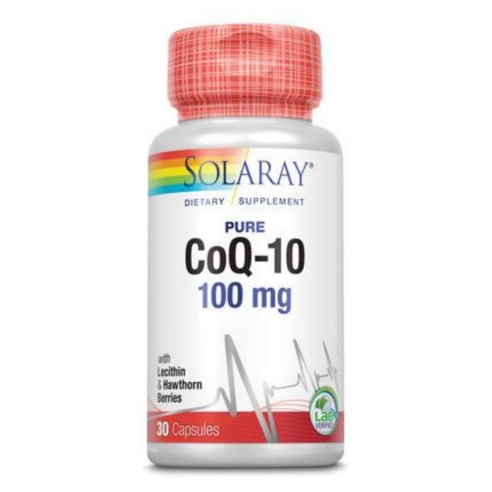 Solaray CoQ-10 100mg 30 Capsules Antioxidants / CoQ-10 Solaray 