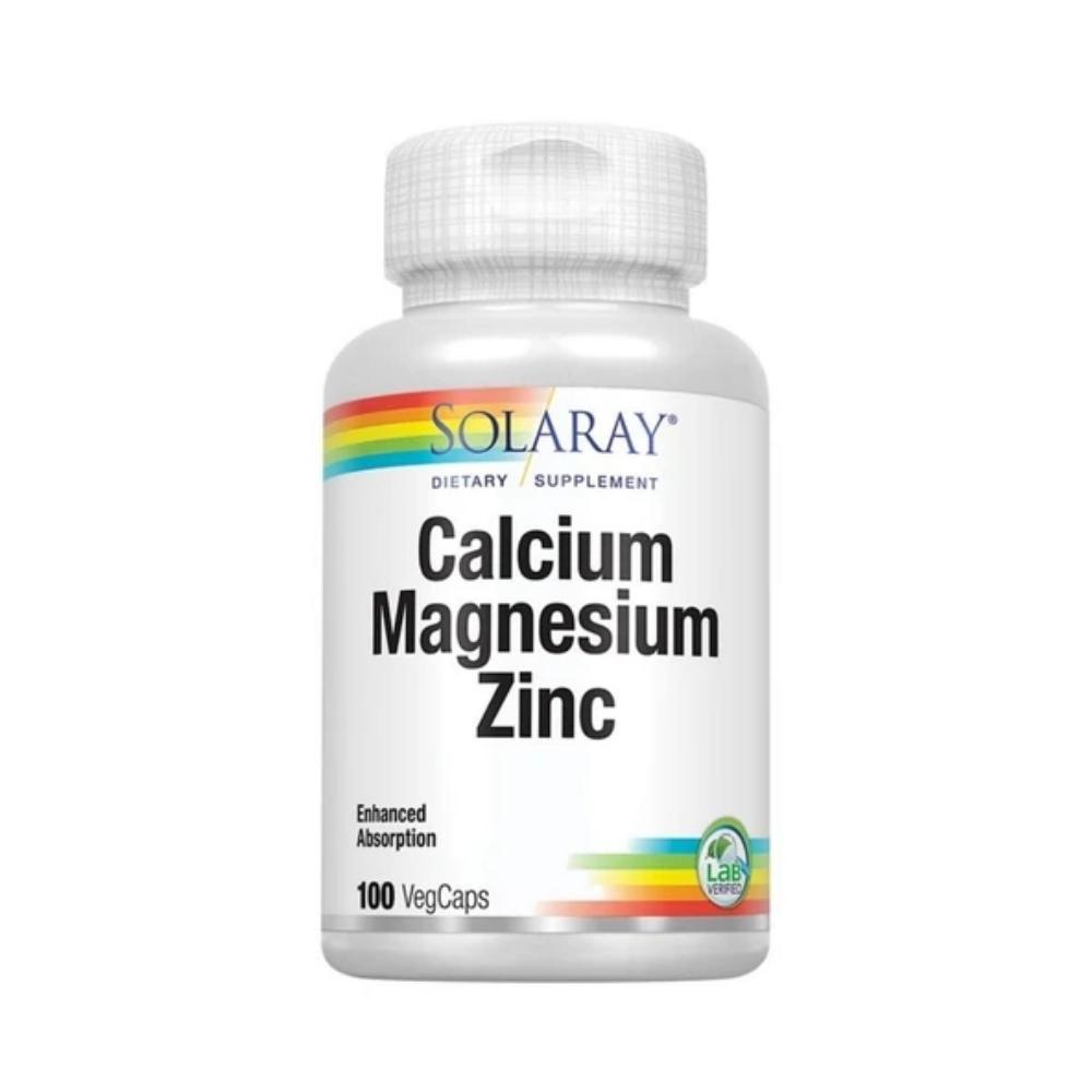 Solaray Calcium Magnesium Zinc 100 Capsules Multi Vitamins Solaray 