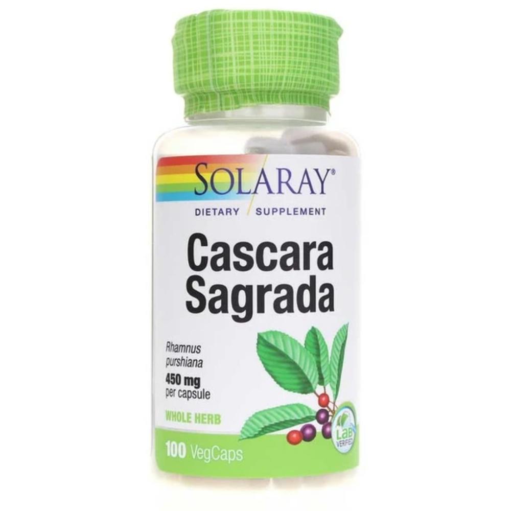 Solaray Cascara Sagrada 450mg 100 Capsules Herbs Solaray 