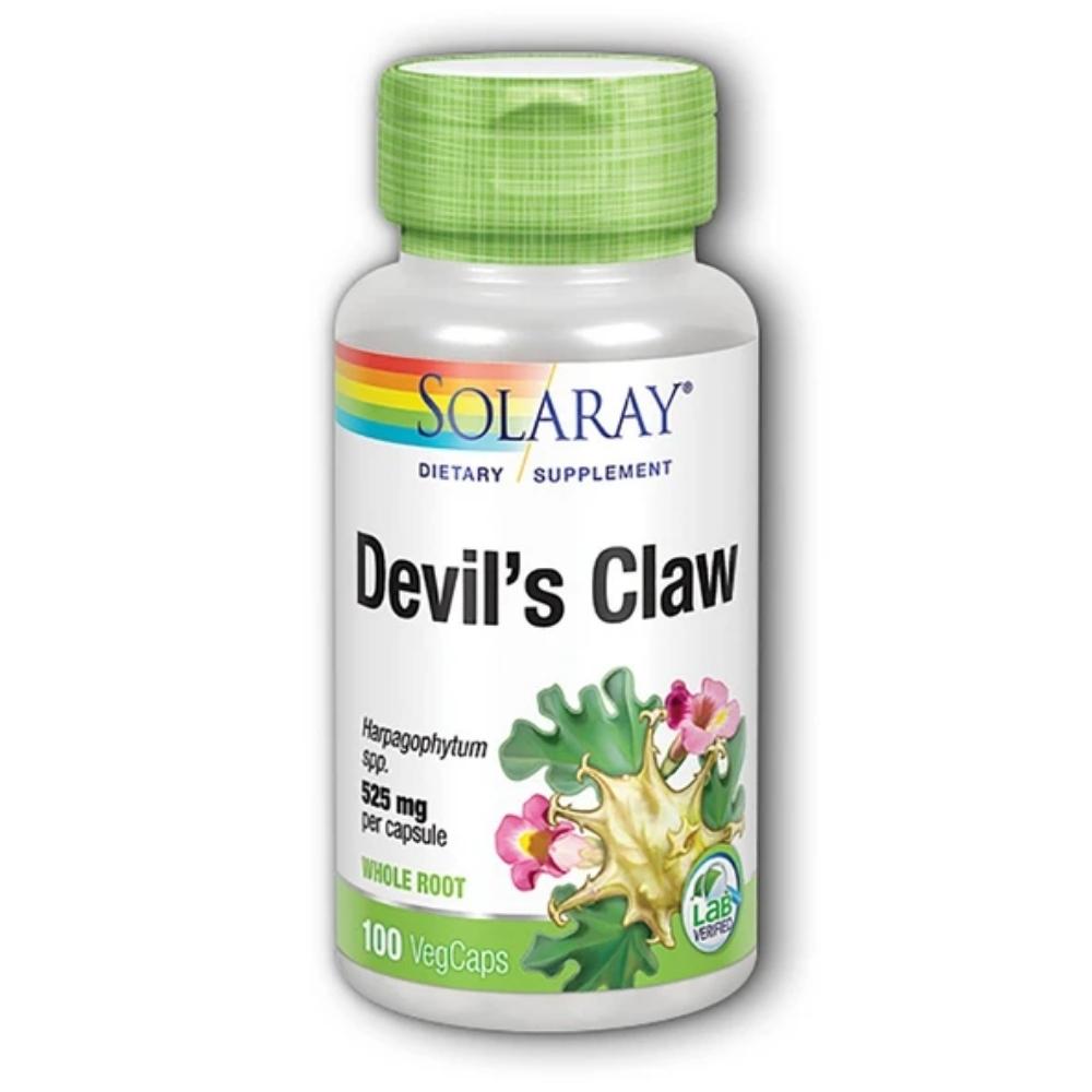 Solaray Devils Claw 525mg 100 Capsules Herbs Solaray 