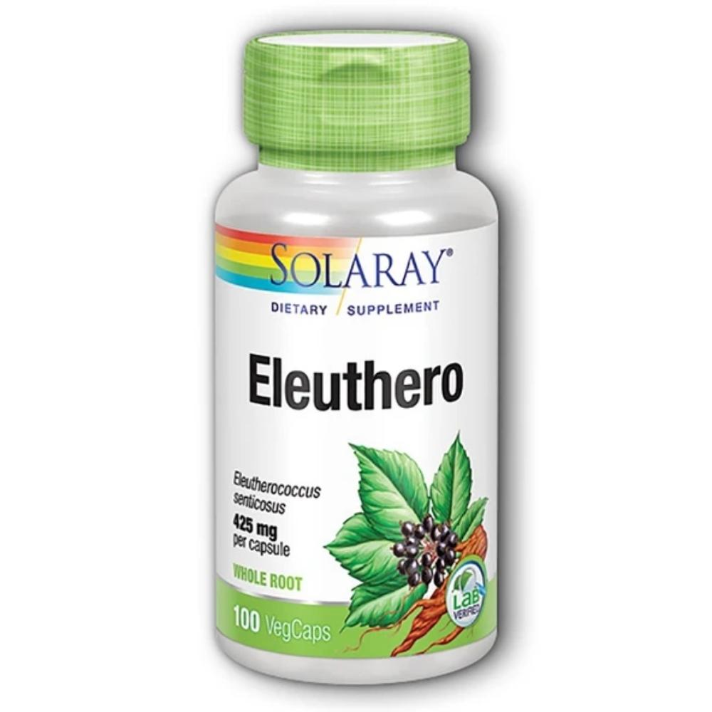 Solaray Ginseng Root Siberian (Eleuthero) 425mg 100 Capsules Herbs Solaray 