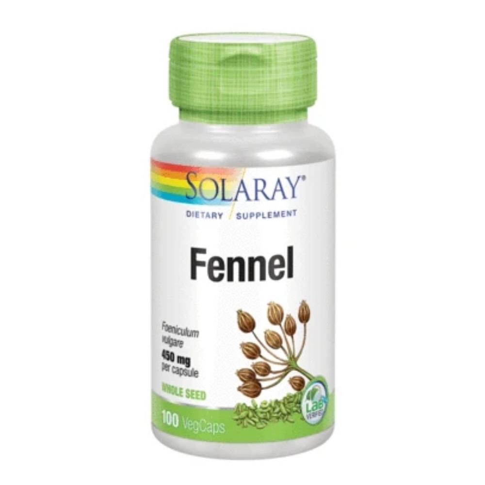 Solaray Fennel Seeds 450mg 100 Capsules Store Stock Only Solaray 