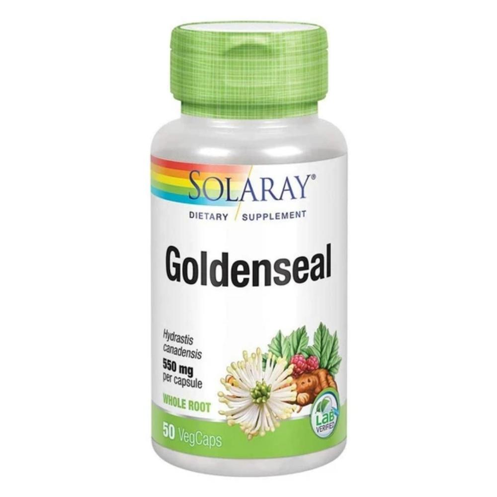 Solaray Goldenseal Root 550mg 50 Capsules Herbs Solaray 