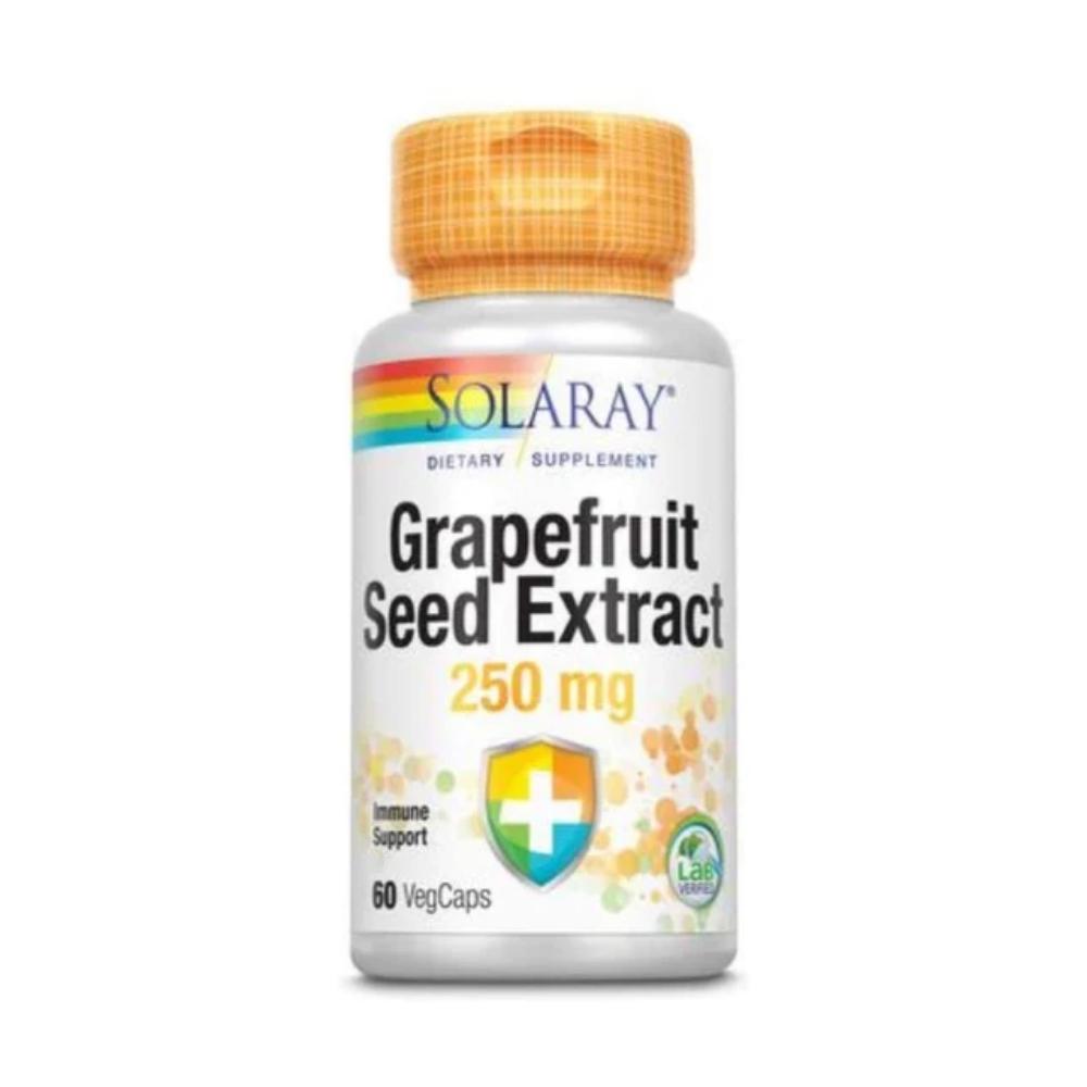Solaray Grapefruit Seed Extract Super Strength 250mg 60 Capsules Herbs Solaray 