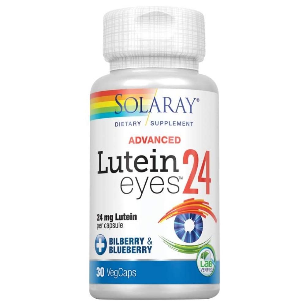 Solaray Lutein Eyes Advanced 24mg 30 Capsules Herbs Solaray 