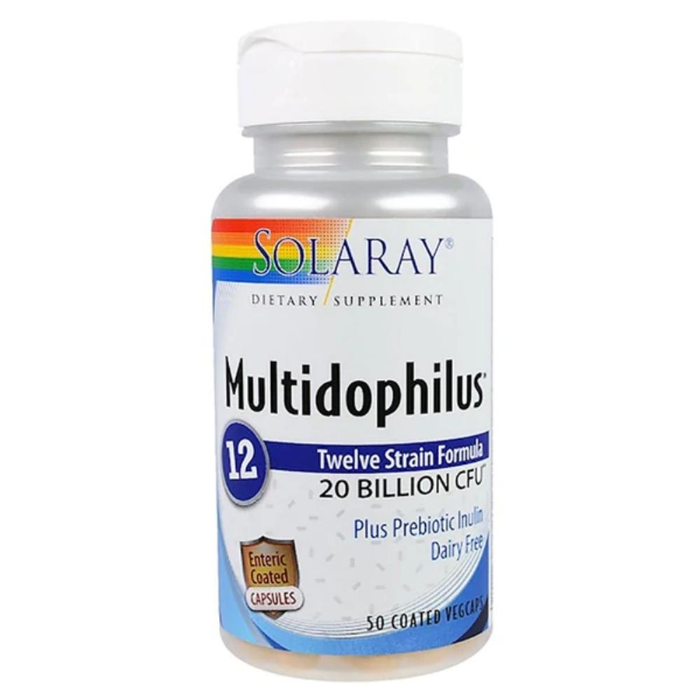 Solaray Multidophilus 12 50 Capsules Digestive Health / Probiotics Solaray 
