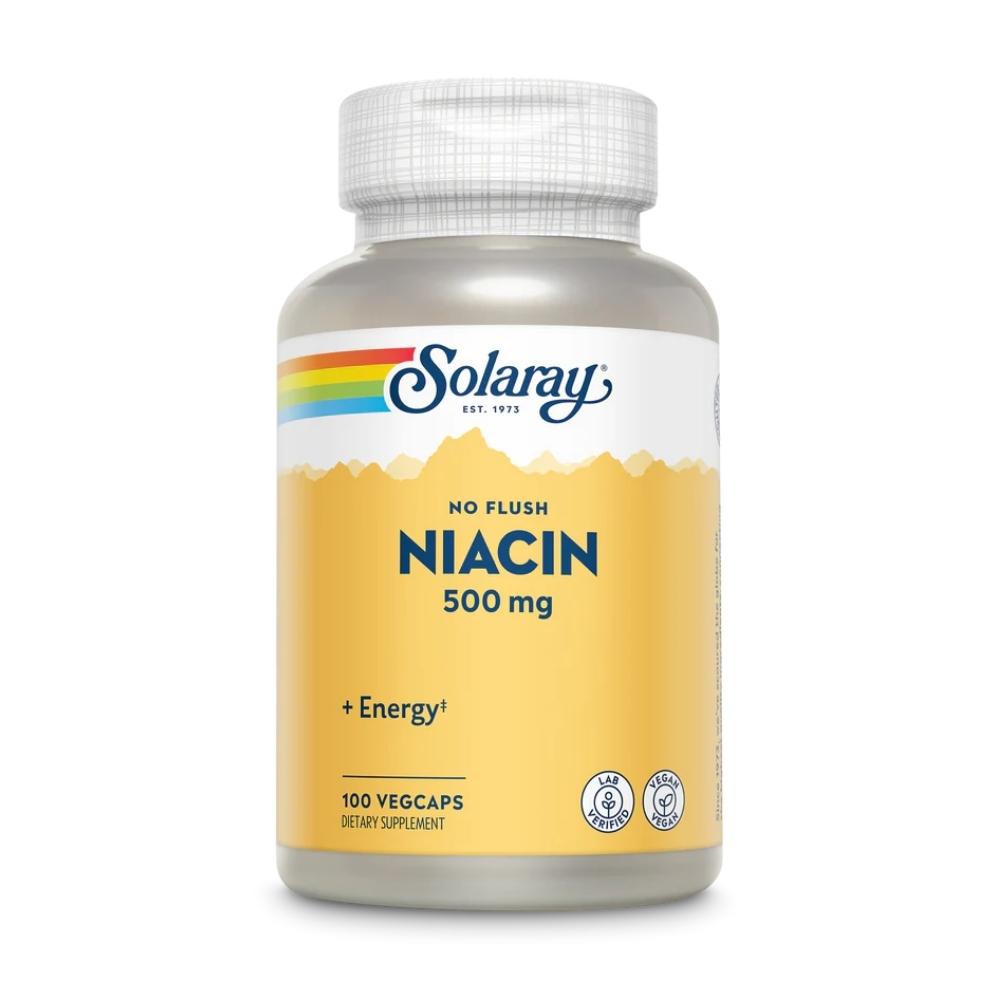 Solaray Niacin 500mg 100 Count Vitamins & Minerals Solaray 