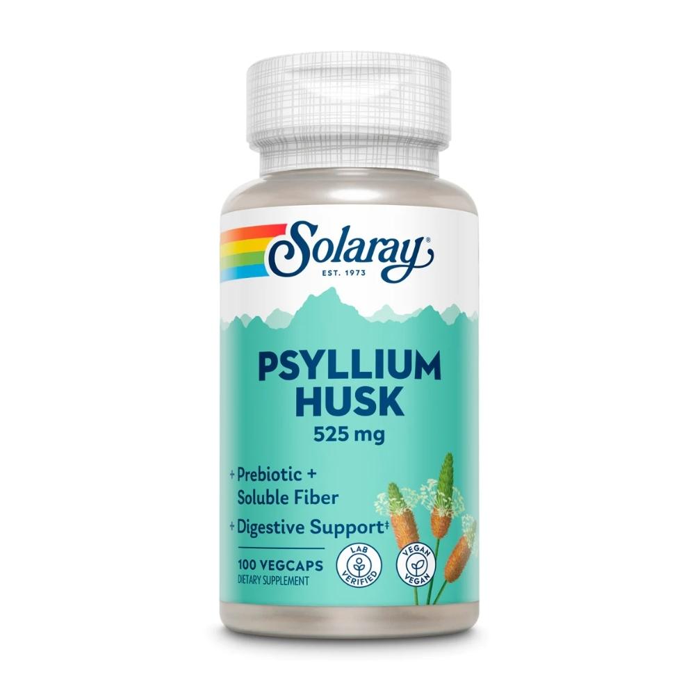 Solaray PSYLLIUM HUSK 525mg 100 Capsules Digestive Health Solaray 