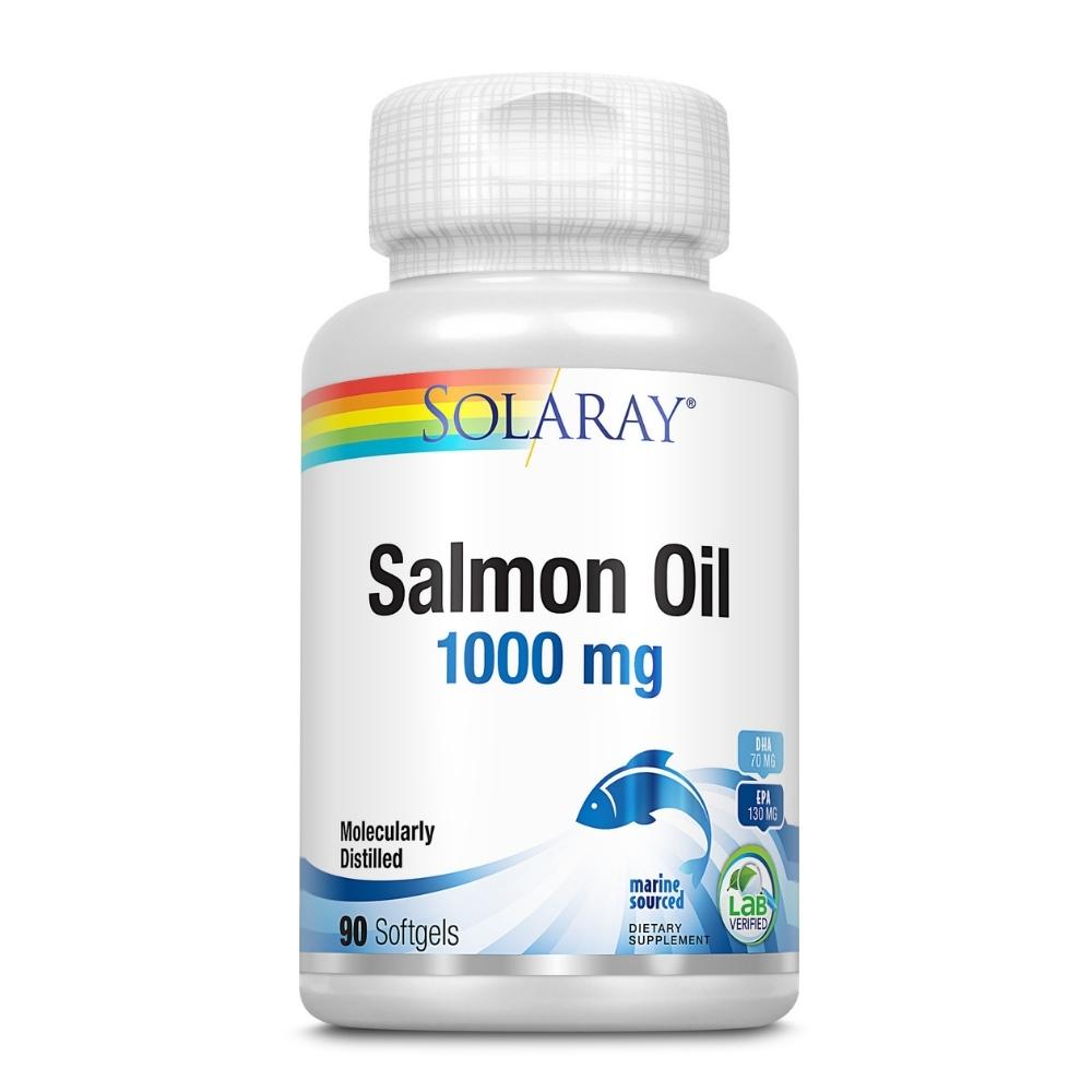 Solaray Salmon Oil 90 Softgels Omega Fatty Acids / EFAs Solaray 