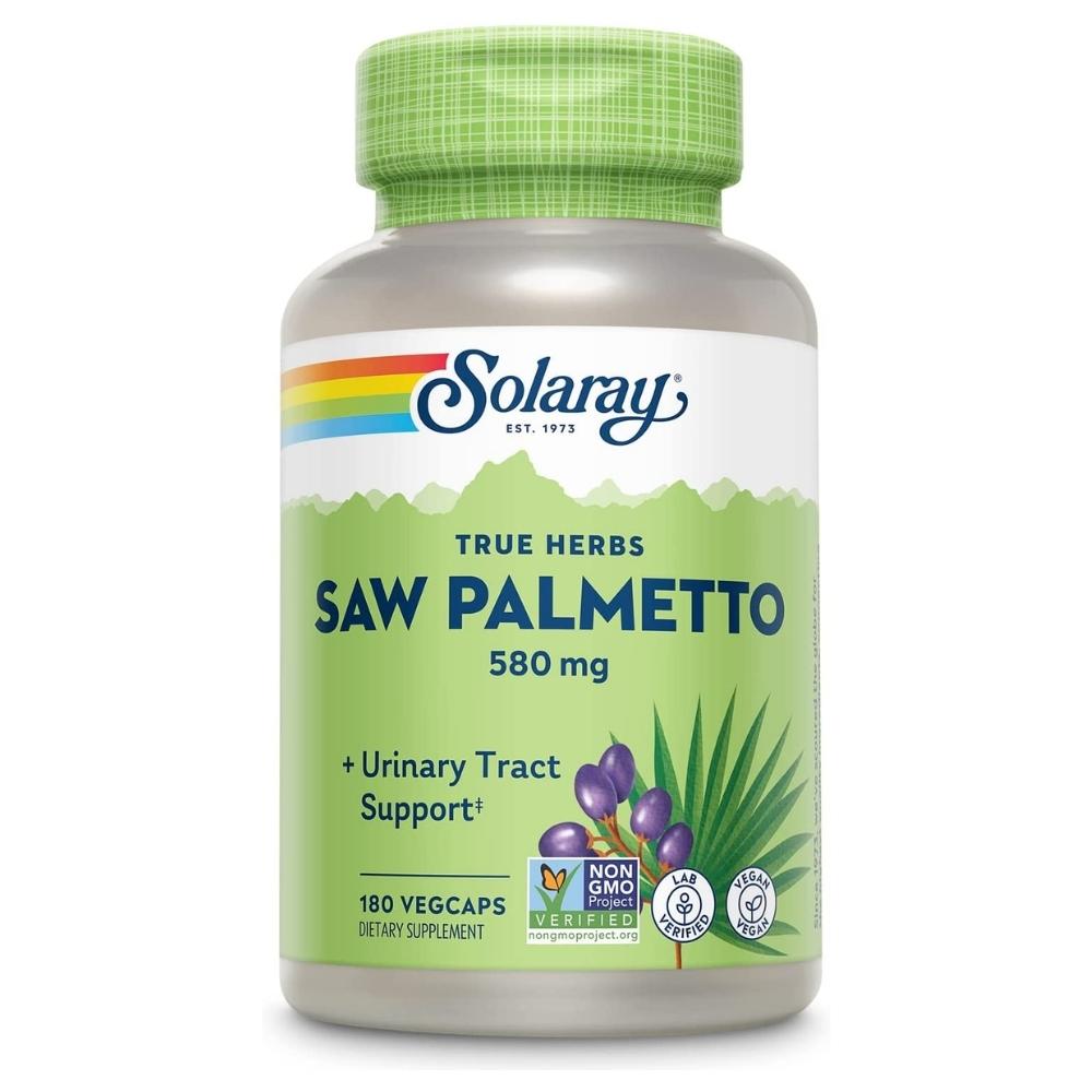 Solaray Saw Palmetto Berries 580mg 180 Capsules Herbs Solaray 