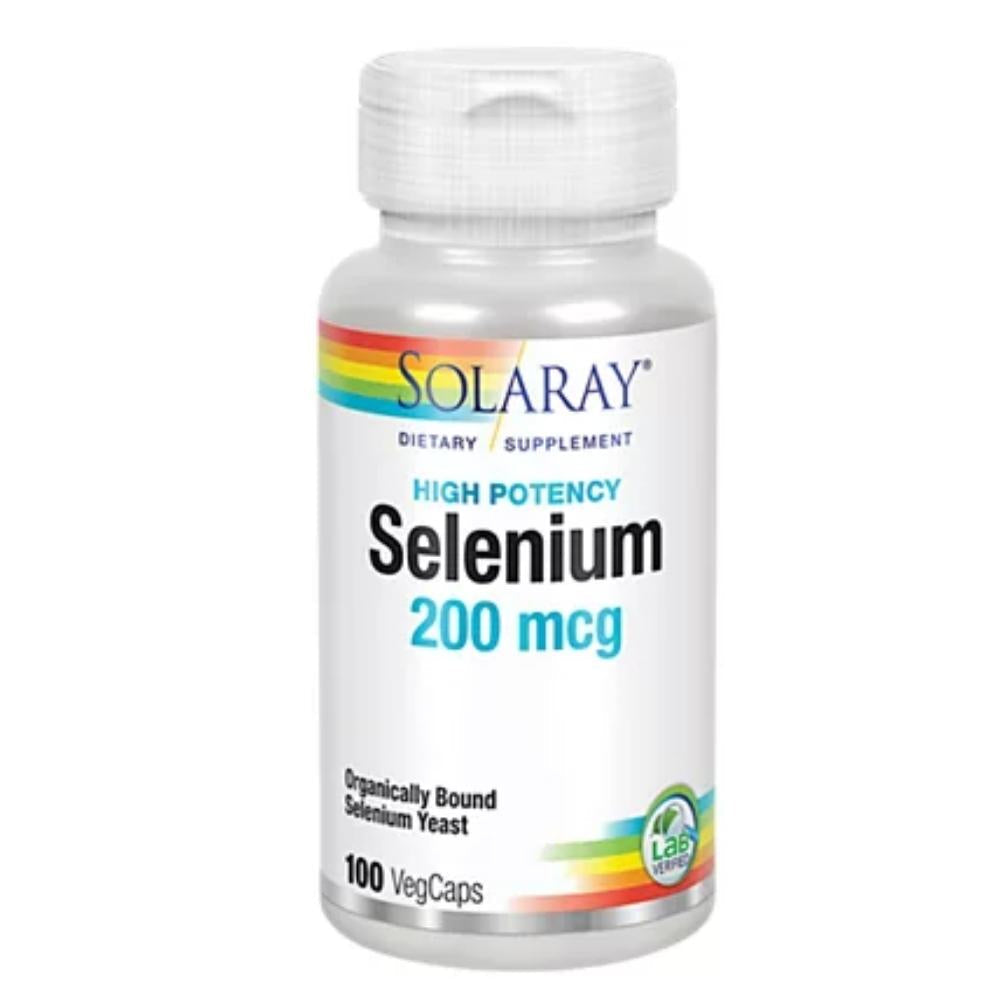 Solaray Selenium 200mcg 100 Capsules Antioxidants / CoQ-10 Solaray 