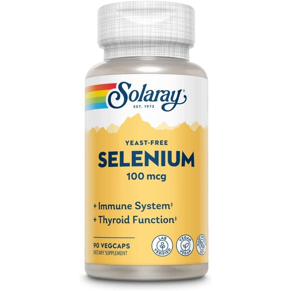 Solaray Selenium Yeast-Free 100mcg 90 Capsules Antioxidants / CoQ-10 Solaray 
