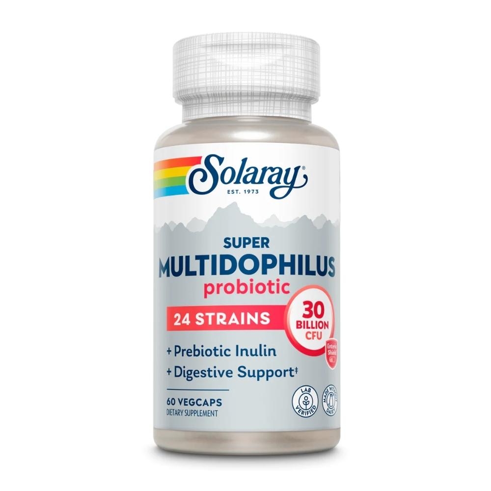Solaray Super Multidophilus 24 strain 30 Billion CFU 60 Caspsules Digestive Health Solaray 