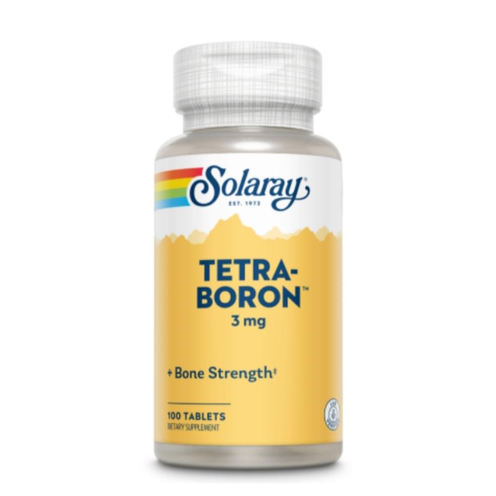 Solaray Tetra-Boron 3mg 100 Tabs Minerals Solaray 