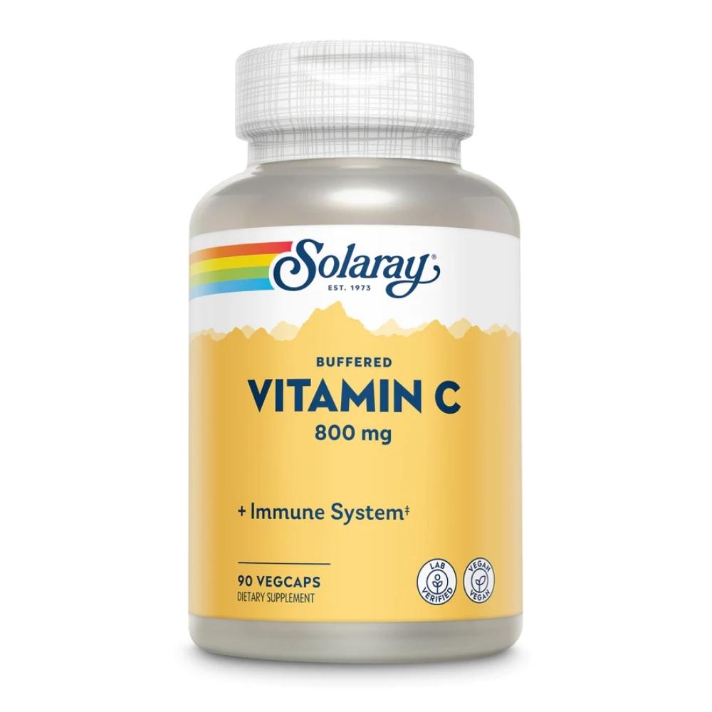 Solaray Vitamin C NON-ACIDIC 800mg 90 Capsules Vitamins & Minerals Solaray 
