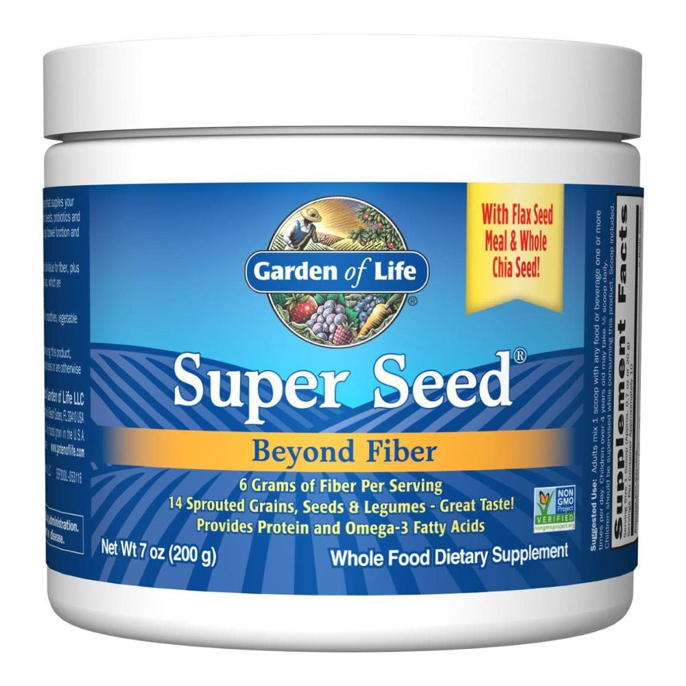 Garden of Life Super Seed Beyond Fiber w/ Flax Seed 200 grams Digestive Health / Probiotics Garden of Life  (1058127642667)