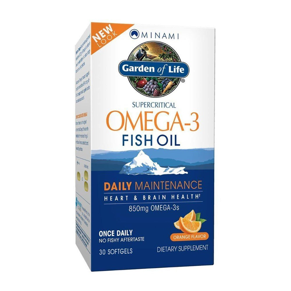 MINAMI NUTRITION SUPERCRITICAL OMEGA-3 FISH OIL ORANGE FLAVOR 30 GELS Omega Fatty Acids / EFAs Minami Nutrition  (1058635153451)
