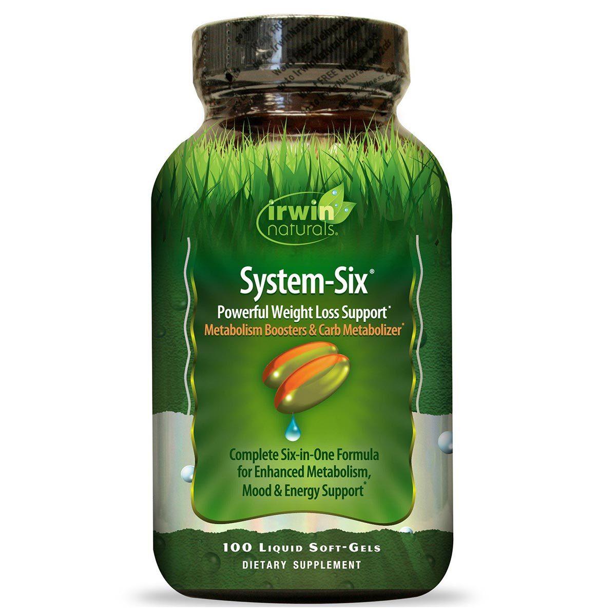 Irwin Naturals System-Six 100 Liquid Soft Gels Diet/Energy Irwin Naturals  (1059050553387)