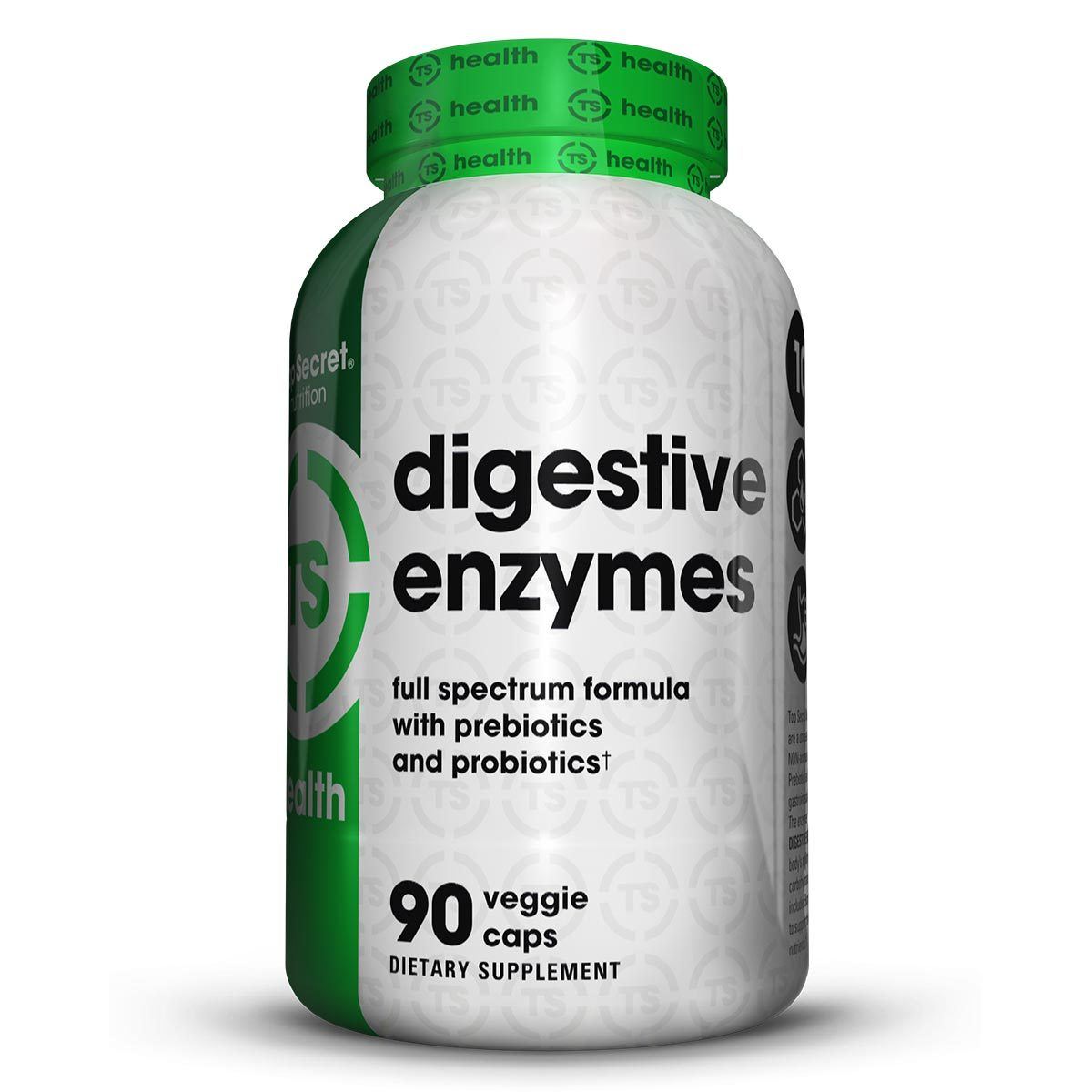 Top Secret Nutrition Digestive Enzymes 90CT Digestive Health / Probiotics TOP SECRET NUTRITION  (1059309649963)