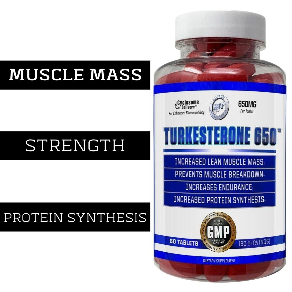 Hi Tech Turkesterone 650 60 Count Herbs Hi-Tech Pharmaceuticals 