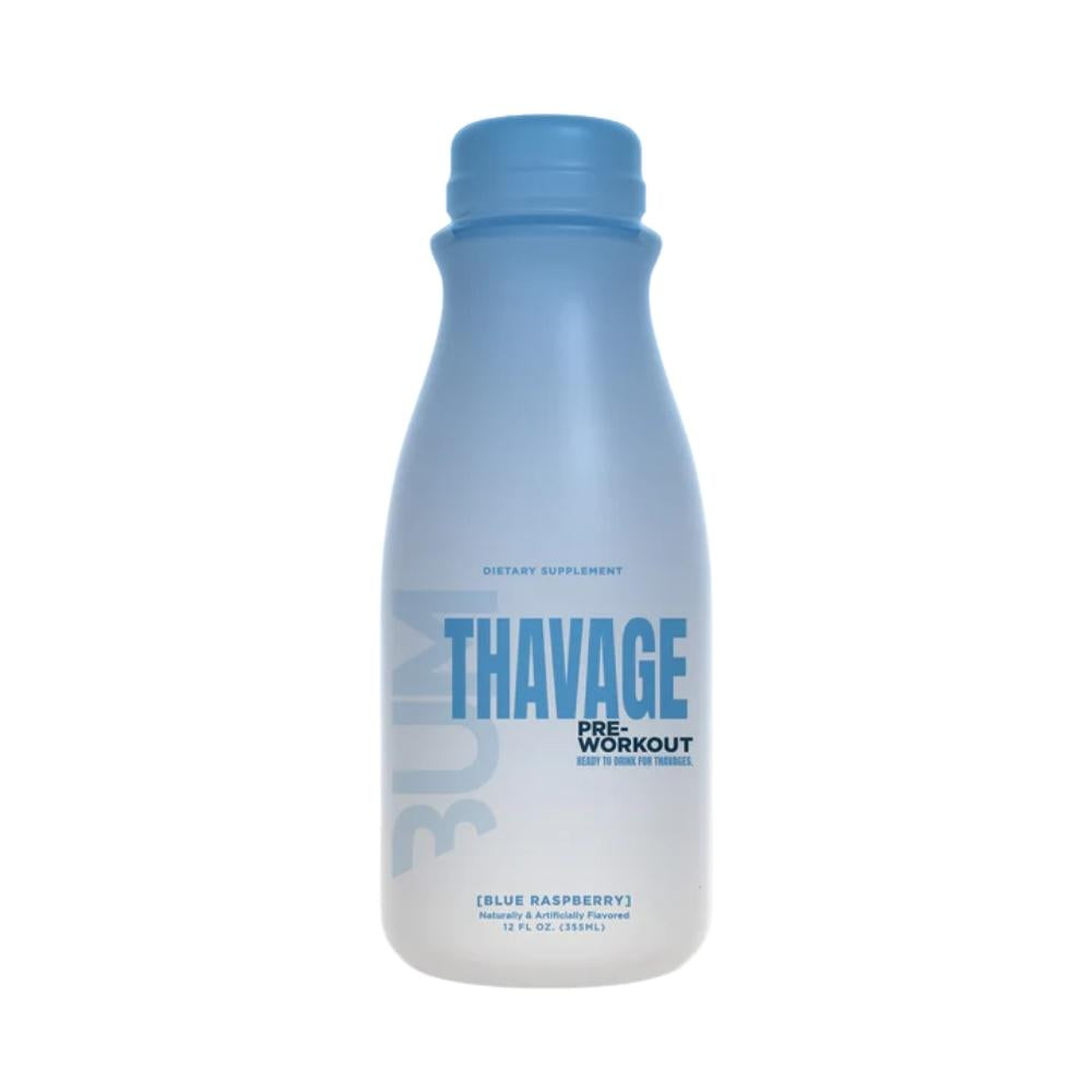 Raw CBUM Thavage RTD 12/case Drinks Raw Blue Razz 
