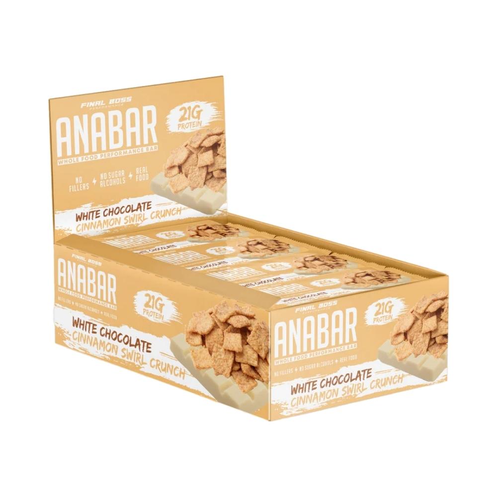 The Anabar 12/Pack Bars Anabar White Chocolate Cinnamon Swirl Crunch 