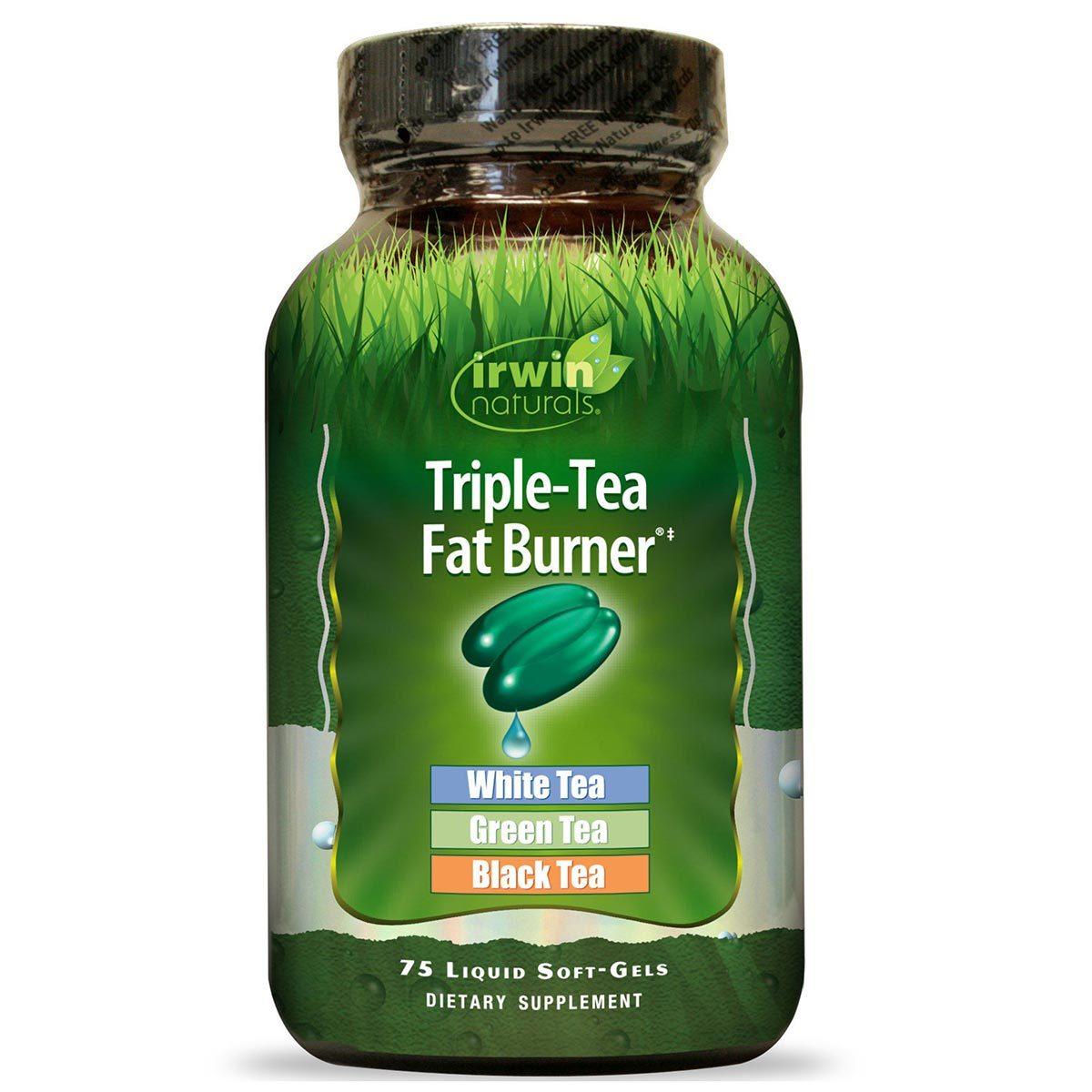 Irwin Naturals Triple-Tea Fat Burner 75 Liquid Soft Gels Diet/Energy Irwin Naturals  (1058861350955)
