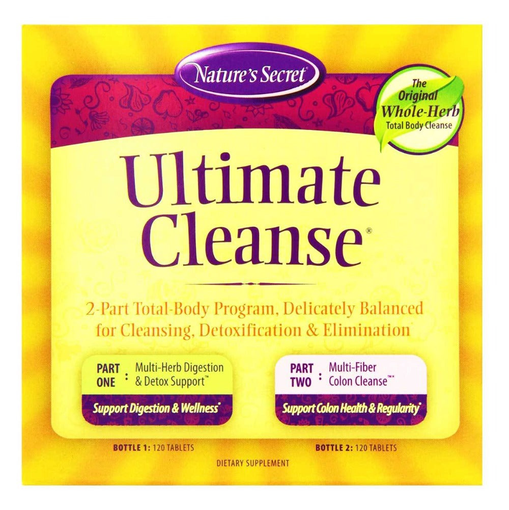 Nature's Secret Ultimate Cleanse 2 Part Total Body Program Other Supplements Nature's Secret  (1058195603499)