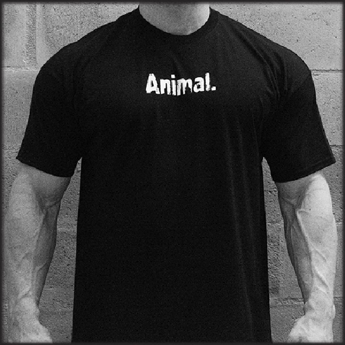 Universal T-Shirt (Black) "Animal" 2XL Fitness Accessories and Apparel Universal  (1058037104683)