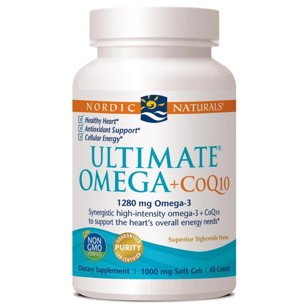 Nordic Naturals Ultimate Omega + CoQ10 60 SoftGels Antioxidants / CoQ-10 Nordic Naturals  (1058797223979)
