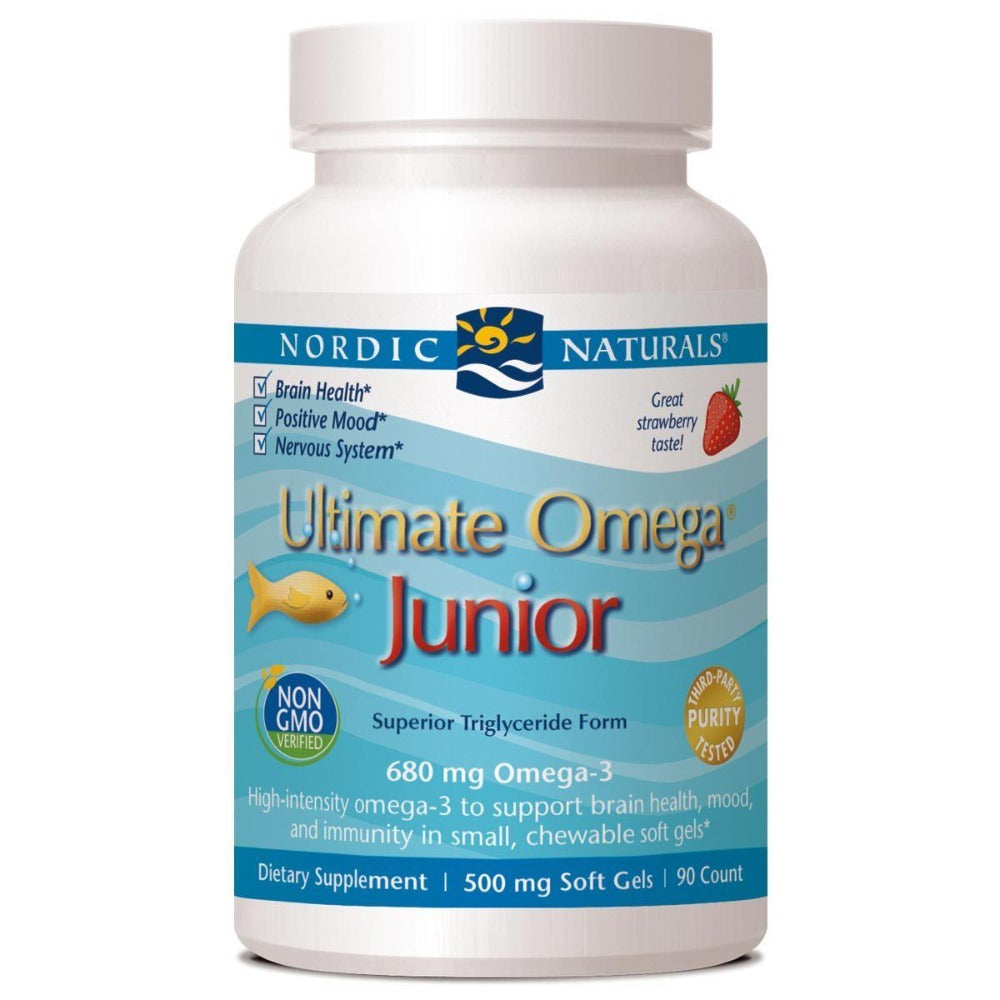Nordic Naturals Ultimate Omega Junior 90 Chewable SoftGels Omega Fatty Acids / EFAs Nordic Naturals  (1059050422315)