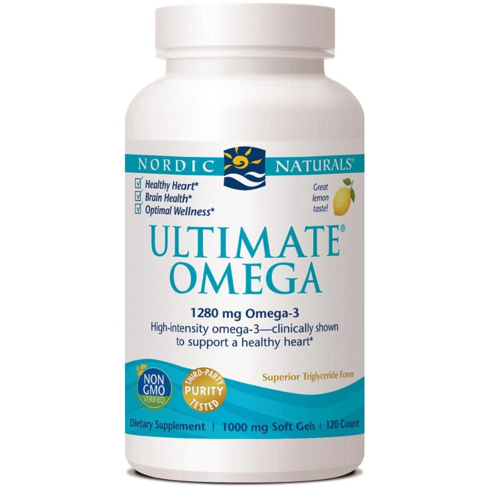 Nordic Naturals Ultimate Omega 120 SoftGels Omega Fatty Acids / EFAs Nordic Naturals  (1058563555371)