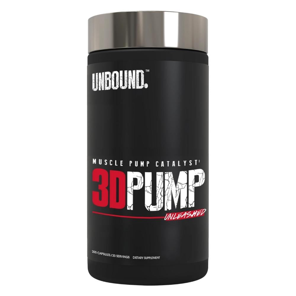 Unbound 3D Pump 200 Capsules Nitric Oxide Unbound 