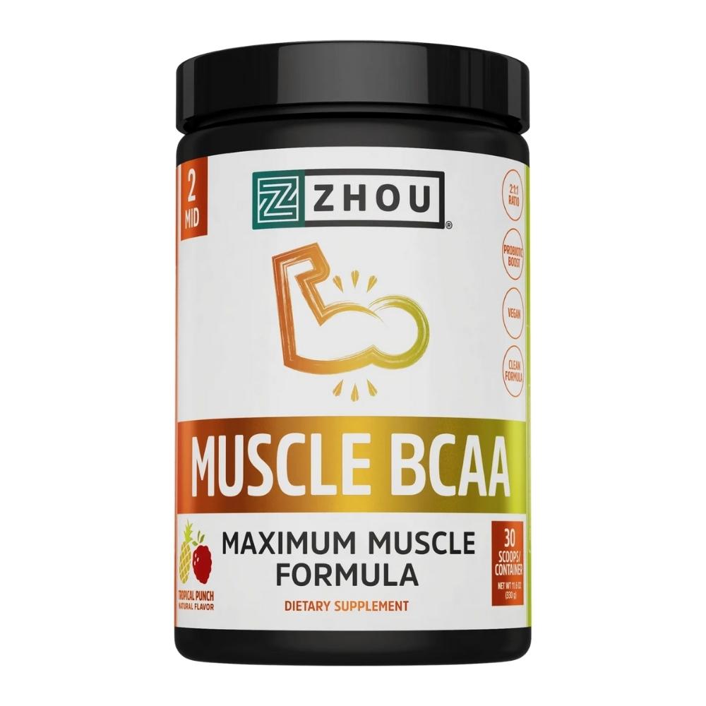 Zhou Muscle BCAA Amino Acids ZHOU Tropical Punch 