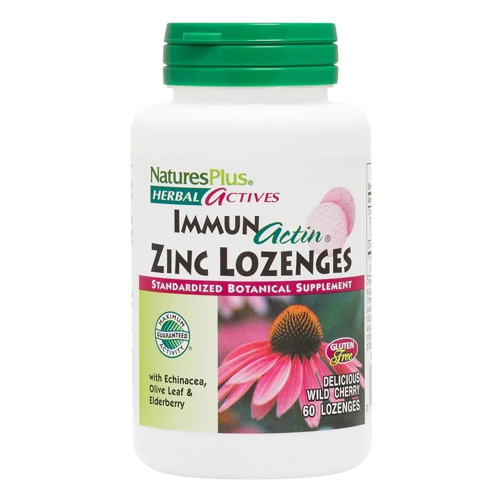 Nature's Plus Immun-Actin Zinc Lozenges 60 Lozenges Minerals Nature's Plus 