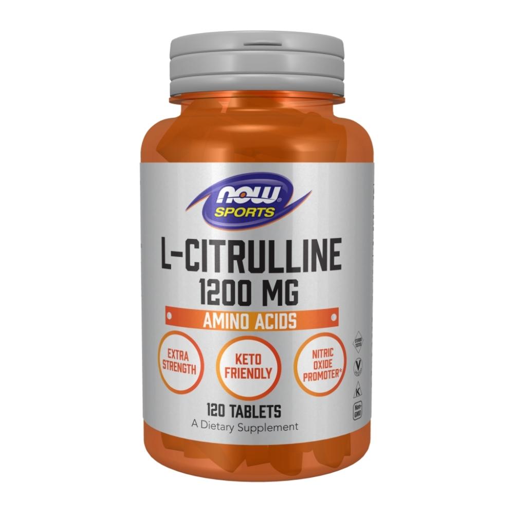 Now Foods L-Citrulline 1200mg 120 Tablets Amino Acids Now Foods 