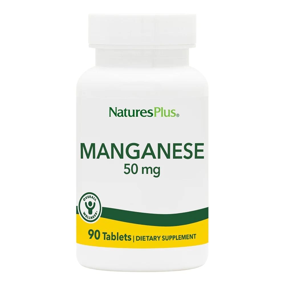 Nature's Plus Manganese 50mg 90 Tablets | Natural Energy / Overall Wellness Vitamins & Minerals Nature's Plus 