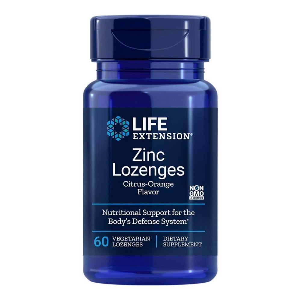 Life Extension Zinc Lozenges 60 Lozenges Minerals Life Extension  (1058253963307)