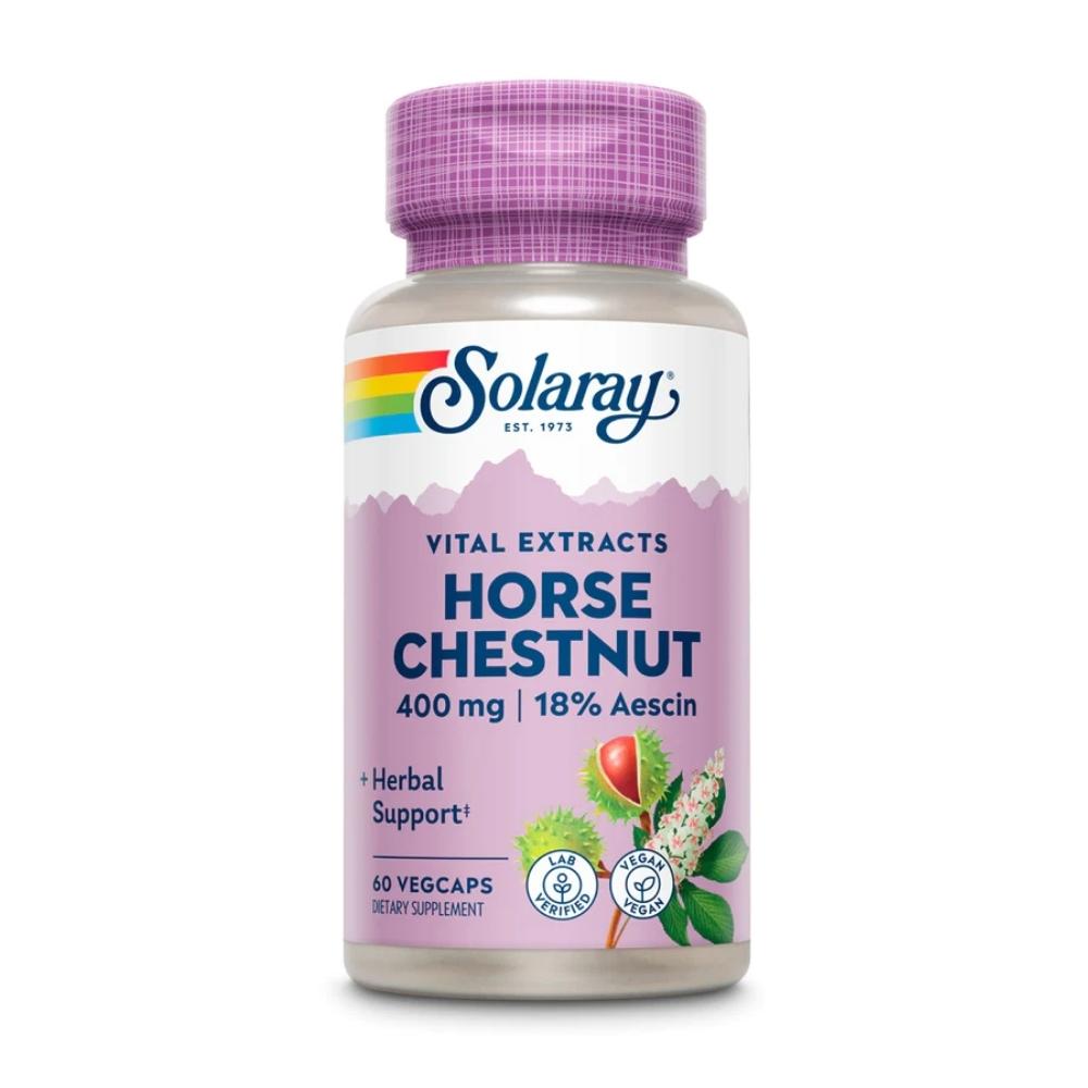 Solaray Horse Chestnut Extract 400mg 60 Capsules Herbs Solaray 
