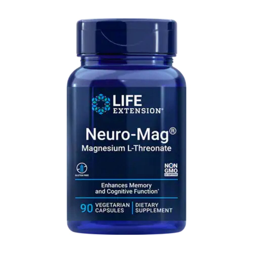 Life Extension Neuro-Mag Magnesium L-Threonate 90 Veggie Capsules Store Stock Only Life Extension 