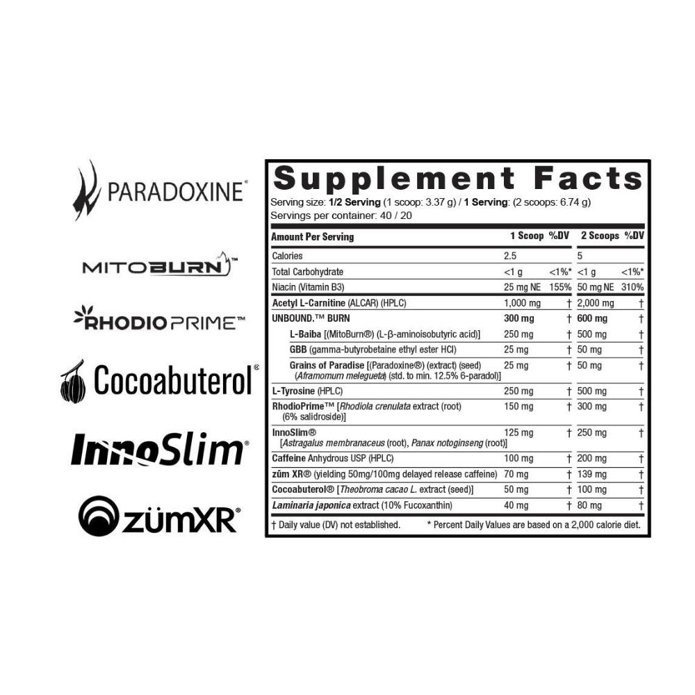 Unbound Unlock 20 Servings Fat Burner Unbound 