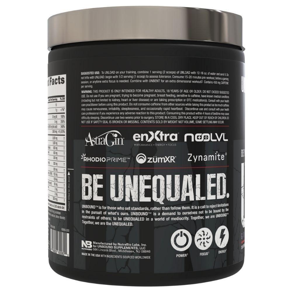 Unbound Unload 20 Servings Pre-Workouts Unbound 